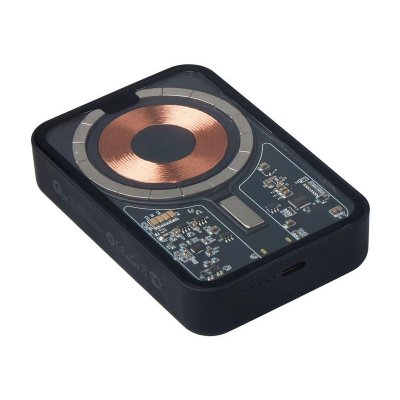 Беспроводной магнитный внешний аккумулятор с QC\PD MagnifIQ, 10000 мАч, 15 Вт, черный