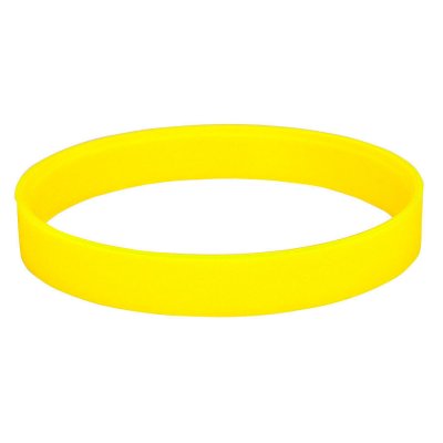 Браслет силиконовый FEST; 20 x 1,2 x 0,2 см; желтый; силикон; гравировка