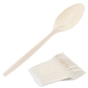 Набор 50 шт ложка из кукурузного крахмала, 7 дюймов (17,5 см)