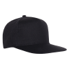 Бейсболка прямой козырёк STAN 5 клиньев хлопок 280, 018, Чёрный