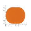 ПАТЧ ОВАЛ soft-touch (оранжевый ) 6,0 х 5,0 см