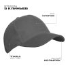 Бейсболка STAN 5 клиньев хлопок 280, 11, Графит