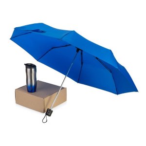 Подарочный набор On the go с термокружкой и зонтом Подарочный набор On the go с термокружкой и зонтом