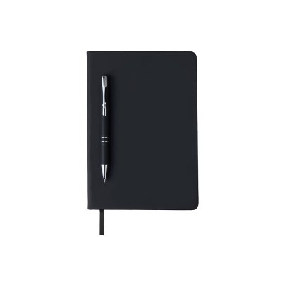 Бизнес-блокнот С3 софт-тач с магнитом, твердая обложка, 96 листов, черный