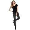 Футболка женская Exact 190 Top/women, черная/black, размер M, цвет черный
