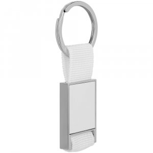 Брелок Stropp с тканевой вставкой, белый Брелок Stropp с тканевой вставкой, белый