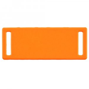 Шильдик металлический Kova, оранжевый неон