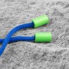 Наконечник для шнурка Tizzle, зеленый неон