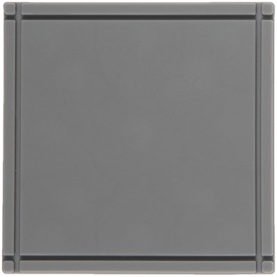 Лейбл из ПВХ Dzeta, L, серый