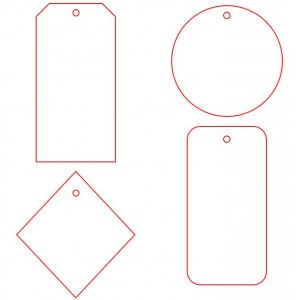 Этикетка бумажная на заказ Paper, S