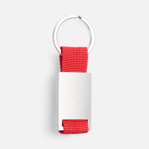 Брелок Inlet с тканевой вставкой, красный Брелок Inlet с тканевой вставкой, красный