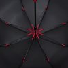 Зонт-трость Hidecolor с цветными спицами, черный с красным