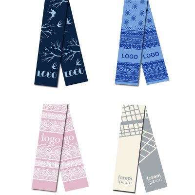 Шарф на заказ Tricksy Classic, M, полушерсть