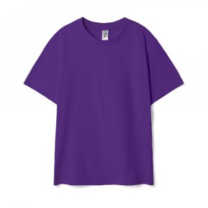 Футболка детская Regent Kids 150, темно-фиолетовая Футболка детская Regent Kids 150, темно-фиолетовая