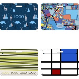 Карман для бейджа на заказ Saff Plus, горизонтальный Карман для бейджа на заказ Saff Plus, горизонтальный