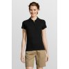 Рубашка поло женская People 210, черная