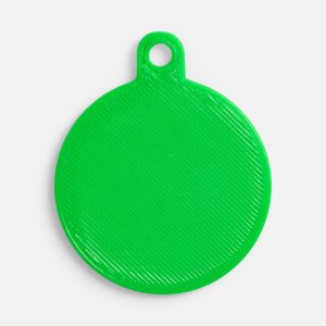 Подвеска Round, 3D-печать, салатовая