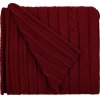 Плед Tressa, красный (бордовый)