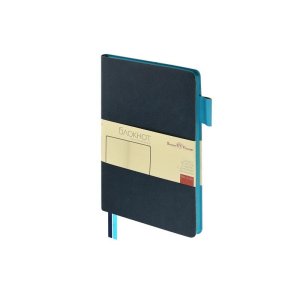 Блокнот А5 Boston, темно-синий с голубым срезом Блокнот А5 Boston, темно-синий с голубым срезом
