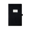 Ежедневник недатированный А5 Black с нашивкой, черный