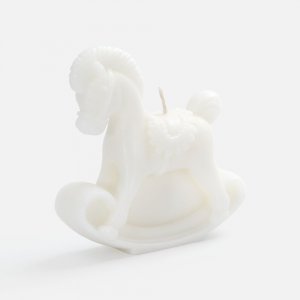 Свеча фигурная «Лошадка-качалка», белая Свеча фигурная «Лошадка-качалка», белая