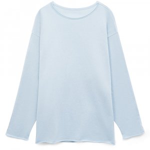 Лонгслив унисекс Siluetti Fuori, светло-голубой Лонгслив унисекс Siluetti Fuori, светло-голубой