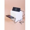 Беспроводное зарядное устройство "Eight SOFTTOUCH", 8000 mAh, с подсветкой логотипа и подставкой, цвет черный