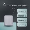 Внешний АКБ NRG Turbo Cable 10000 mAh, 22,5Вт, графит, Deppa