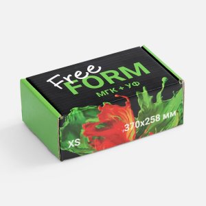 Коробка Freeform с печатью на заказ, размер XS Коробка Freeform с печатью на заказ, размер XS