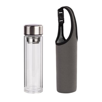 Заварочный термос "Остин" 320 мл в чехле, цвет серый