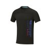 Borax Мужская футболка с короткими рукавами из переработанного полиэстера, сертифицированного согласно GRS - сплошной черный