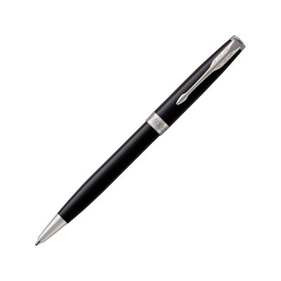 Ручка шариковая Parker «Sonnet Core Black Lacquer CT», черный глянцевый/серебристый