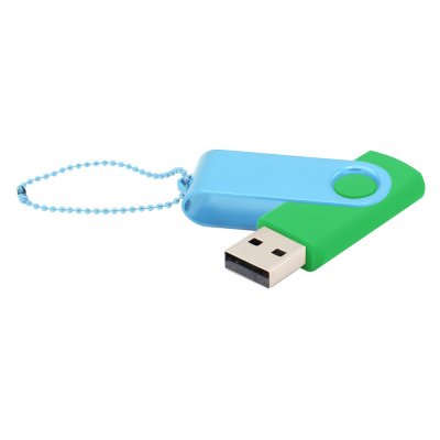 Флешка Designer To Go 2.0 USB 16Gb, зеленый/бирюзовый