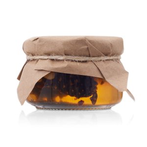 Мед с сосновой шишкой и кедровым орехом 120 гр.