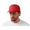 Бейсболка Poly 5-ти панельная 120 гр, красный
