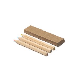 Набор DENOK из 3 цветных деревянных карандашей