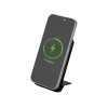 Беспроводной внешний аккумулятор с подсветкой лого и подставкой Magflash, 10000 мАч, 15 Вт, черный