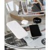 Настольная беспроводная (15W) зарядная станция "Snow Board" для смартфона, часов и наушников, цвет белый