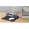 Настольная складная подставка "Cool Desk" с беспроводным (10W) зарядным устройством и ковриком для мыши, цвет темно-серый
