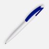 Ручка шариковая Bento, белая с синим Ручка шариковая Bento, белая с синим