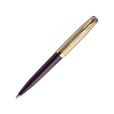 Ручка шариковая Parker 51 Deluxe, фиолетовый, золотистый