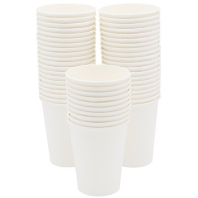 Набор 50 шт бумажный стакан 9 унций (230 мл), белый