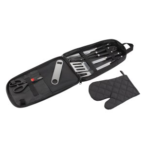 Набор для барбекю "Grill" в сумке, цвет черный