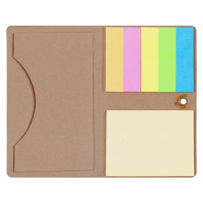 Футляр для визитки Eco Holder со стикерами, крафт