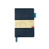 Блокнот А5 Boston, темно-синий с голубым срезом