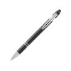 Kish шариковая ручка с серебристой отделкой - сплошной черный (синие чернила)