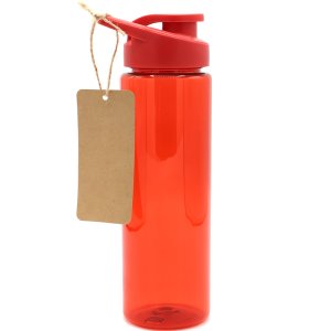 Пластиковая бутылка Ronny To Go с биркой, красная Пластиковая бутылка Ronny To Go с биркой, красная