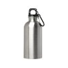 Одностенная бутылка для воды с карабином Oregon, изготовленная из нержавеющей стали, сертифицированной по стандарту RCS, объемом 400 мл - Серебря
