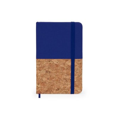 Блокнот А6 IRIS с комбинированной обложкой, натуральный/королевский синий