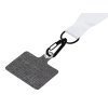 Ланъярд 2 см под сублимацию с трендовым карабином и большим держателем для телефона из ПЭ, черный